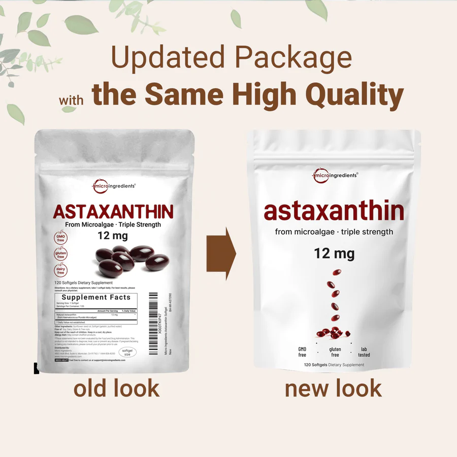 Astaxanthin 12mg + Natural Antioxidant Complex