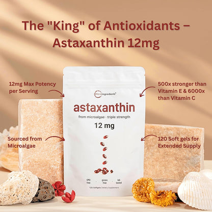 Astaxanthin 12mg + Natural Antioxidant Complex