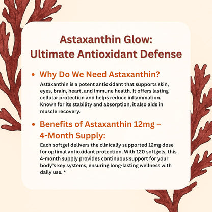 Astaxanthin 12mg + Natural Antioxidant Complex
