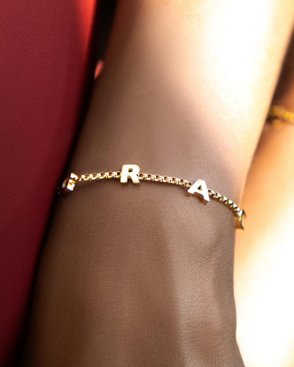 Custom Name Bracelet (Gold)